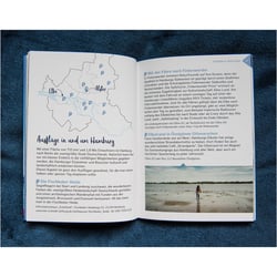 Unser Grünes Hamburg – Der nachhaltige Cityguide – Seite mit Ausflugs-Karte und -Zielen