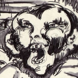 Grafische Zeichnung „Clown“