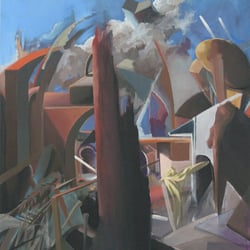 o.T. (Acryl auf Leinwand, 120 × 100cm)