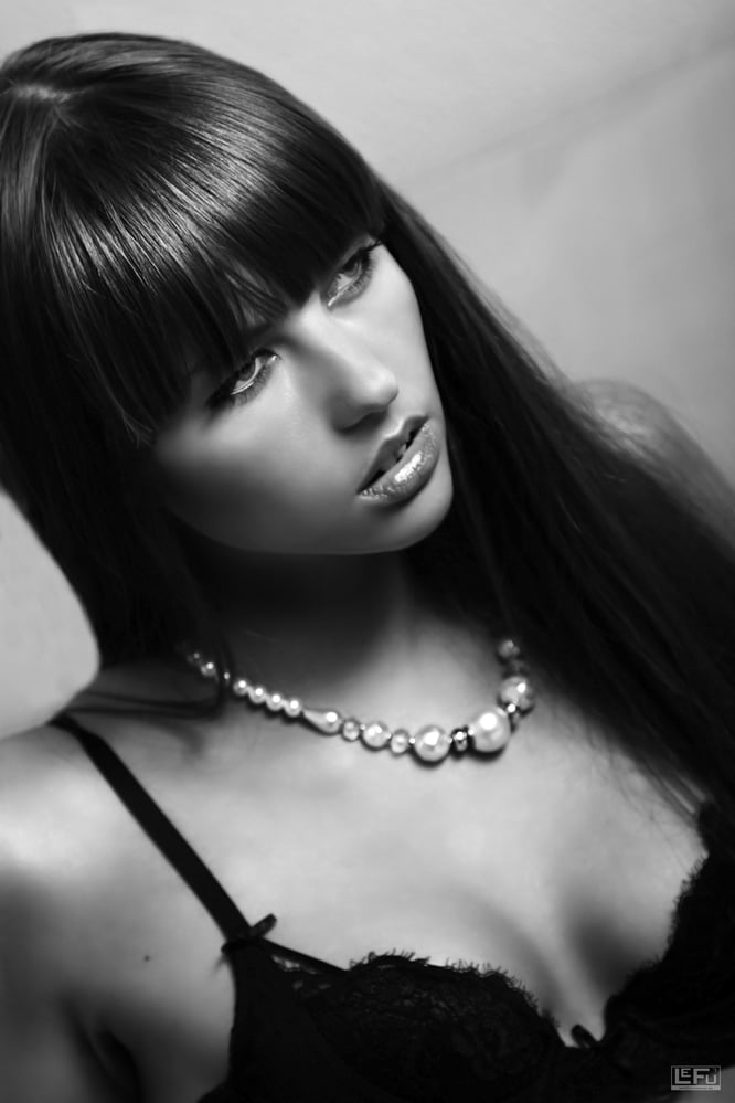 Portraitaufnahme im eigenen Studio