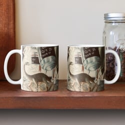 Dinosaurier unterm Mikroskop auf Tasse-(Standard)