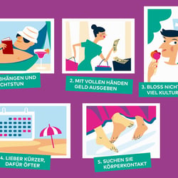 Perfekter Urlaub, Illustration für die WELT AM SONNTAG, Sommer 2022