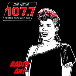 Key Visual für die Neue 107.7 – Pink