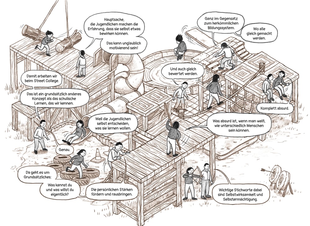 aus „Straßenfunde“ (eine Graphic Novel über Streetwork)