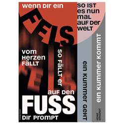 Gedichtbild Fels und Fuß