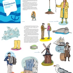 DUDEN Illustrationen für Plattdeutsch: Vom Klönen und Schnacken