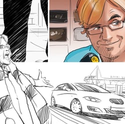 Storyboard-Illustration „Seat“