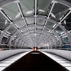 Fußgängerbrücke an der Nordsee