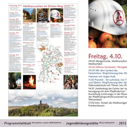 Meissnerwochen  ·  Programmfaltblatt Konzeption, Layout, Bildredaktion  ·  Jugendbildungsstätte Burg Ludwigstein  ·  2013  ·  A