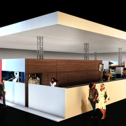 Franke Kitchen Solutions. Messestand. 3D Visualiserung.
