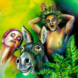 EIN SOMMERNACHTSTRAUM | Buntstift auf India Ink
