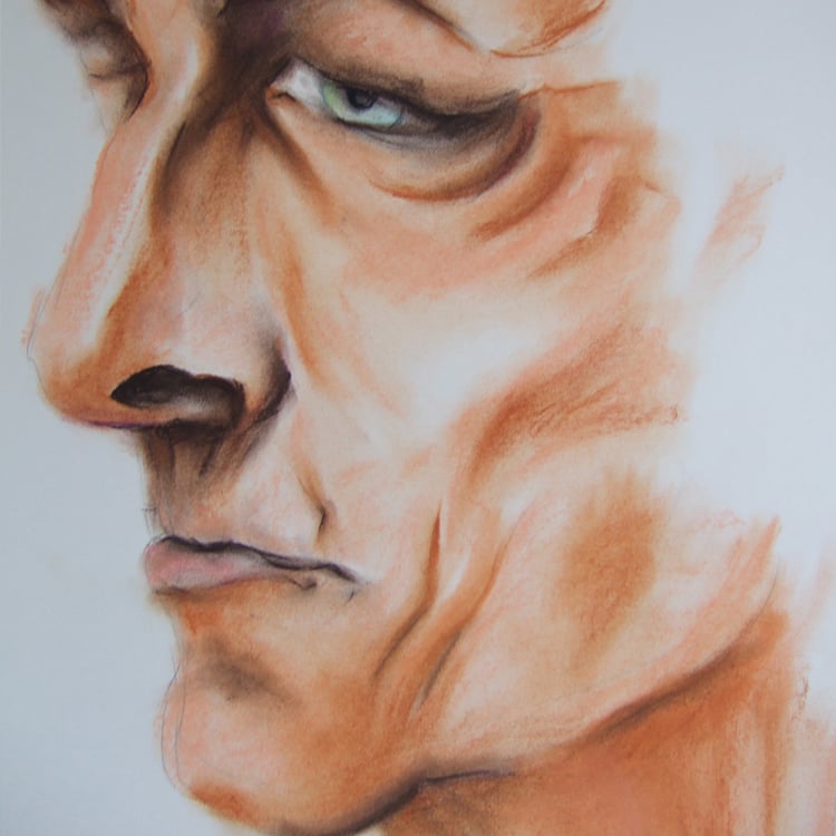 Portrait in Kreide