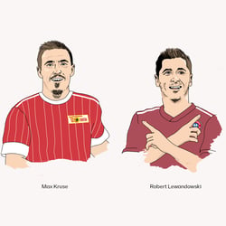 Illustrationen der Spieler