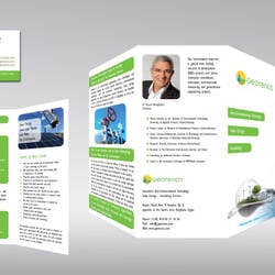 Falzflyer für eine Geo-Engineering Firma