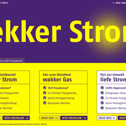 Nuon Energie, Entwurf Startseite