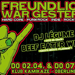 Flyer für „Freundlich war gestern“