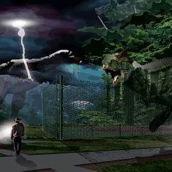 Getarnter Carnotaurus
