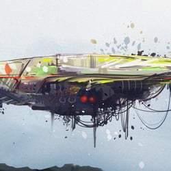 Rusty Starship (Speedpainting)