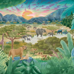 Puzzle Illustration – Savanne