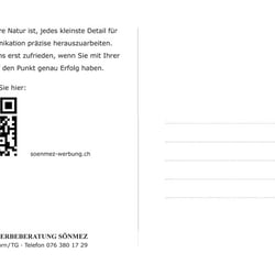 Kunden-Mailing / «Leistungen» Rückseite