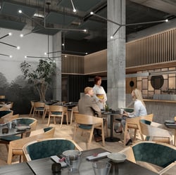 Restaurant in der Markthalle