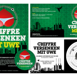 CD Artwork, Plakate, Aufkleber: Hörspiel „Chiffre versenken mit Uwe“