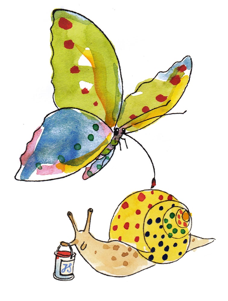 Flyermotiv für Kreativtherapie (symbolisiert das Zusammenspiel  gegensätzlicher Eigenschaften)