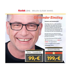 Werbung für Kodak Brillen