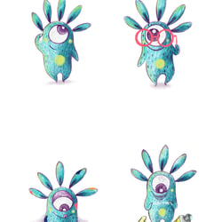 Character Design – Nömu in verschiedenen Posen