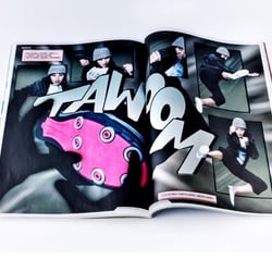 Illustration für Modestrecke in der Streetweartoday, vier Doppelseiten