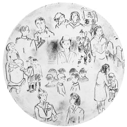 IIlustration zum Buch von Elena Ronina „Drei Frauen“