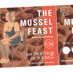 Postkarte, Plakate, Eintrittskarte „The Mussel Feast“