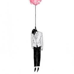 Hangman; Illustration aus selbstgestaltetem Magazin; Freie Arbeit