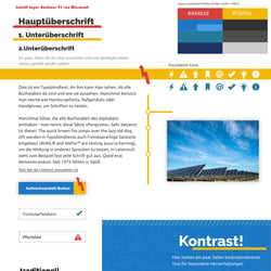 Style Tile für ein Webseitenprojekt