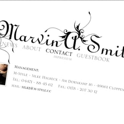 Screenshot www.marvin-a-smith.com