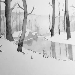 Aquarellstudie