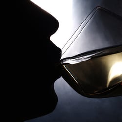 Ein Schluck Weißwein