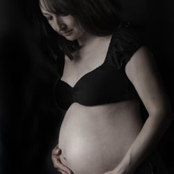 babybauch s/w