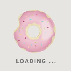Retro Loading Dounat (GIF)