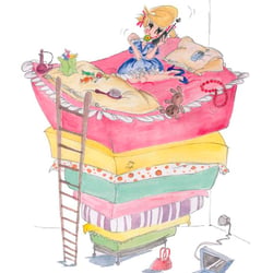 Aquarell, „Weil ich ein Mädchen bin…“