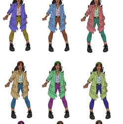 Mantra Comic Book Sunny Character Color Exploration