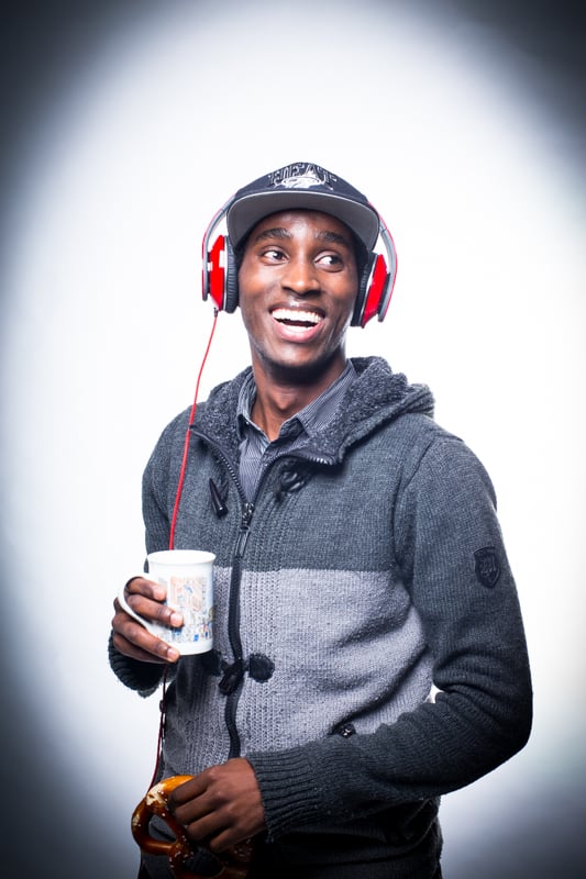 Young refugee from Nigeria photographed in Munich, Germany