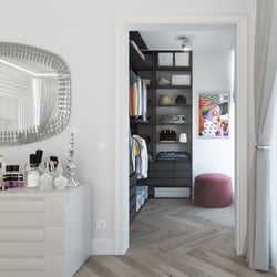 Villa ALLMENDE | begehbare Garderobe