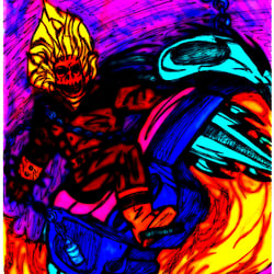 Ghost Rider 2 ( nach einem Motiv von Joe Jusko )