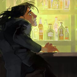 Nacre: pub mood painting