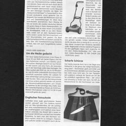 Kurztext Spindelmäher vom 25.04.2009