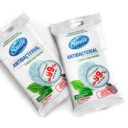 Antibacterail wet wipes small pack