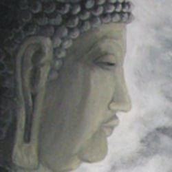 Buddha von Lantau mit der aus Hongkong auslaufenden Sedov