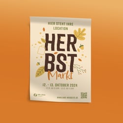 Plakat Vorlage für den Herbst
