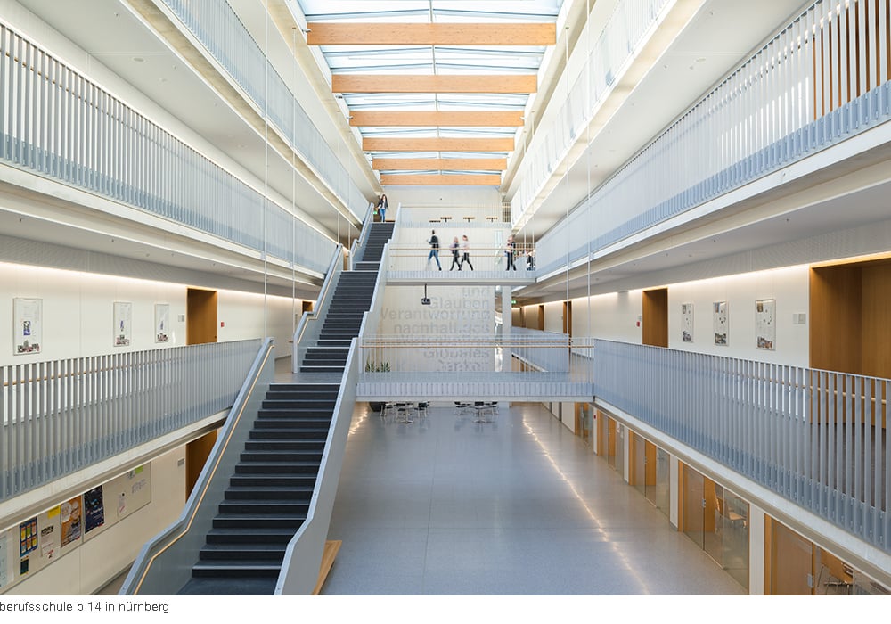 Architekturaufnahmen Berufsschule B14 in Nürnberg
